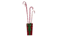 Stehleuchte Candycane in Box, rot/weiß