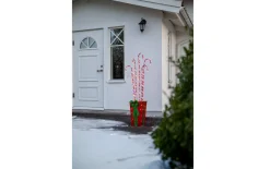 Stehleuchte Candycane in Box, rot/weiß