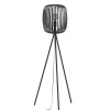 Stehleuchte Romazzina, 1-flammig, schwarz, 140,5 cm