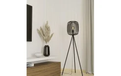 Stehleuchte Romazzina, 1-flammig, schwarz, 140,5 cm