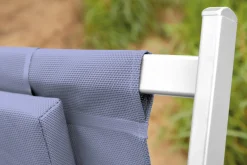 Strandstuhl Juno, blau/weiß, inkl. Kissen