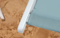 Strandstuhl Juno, grün/weiß, inkl. Kissen