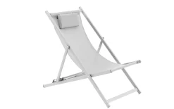 Strandstuhl Juno, weiß, inkl. Kissen