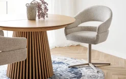Stuhl Dover, beige/grau, inkl. Drehfunktion