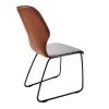 Stuhl Nevio, saddle brown/middengrijs