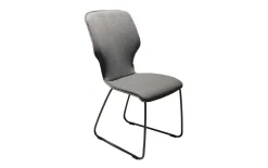 Stuhl Nevio, saddle brown/middengrijs