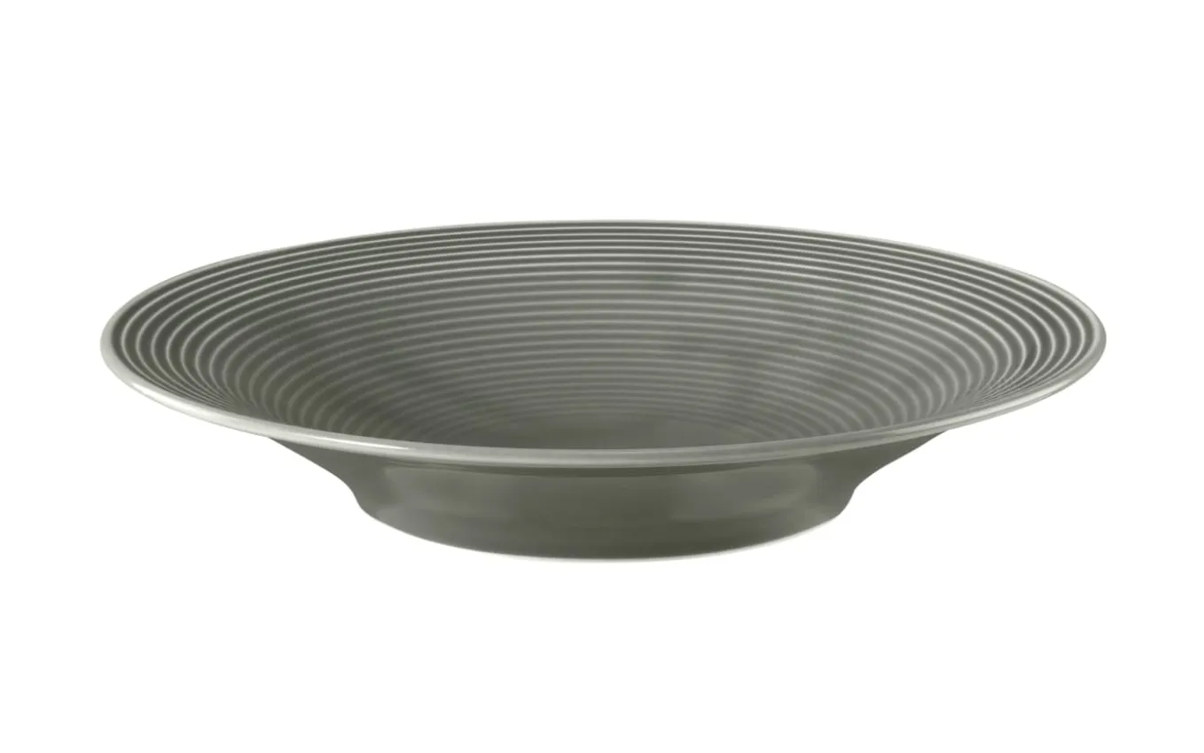 Suppenteller rund Beat in perlgrau, 22,5 cm