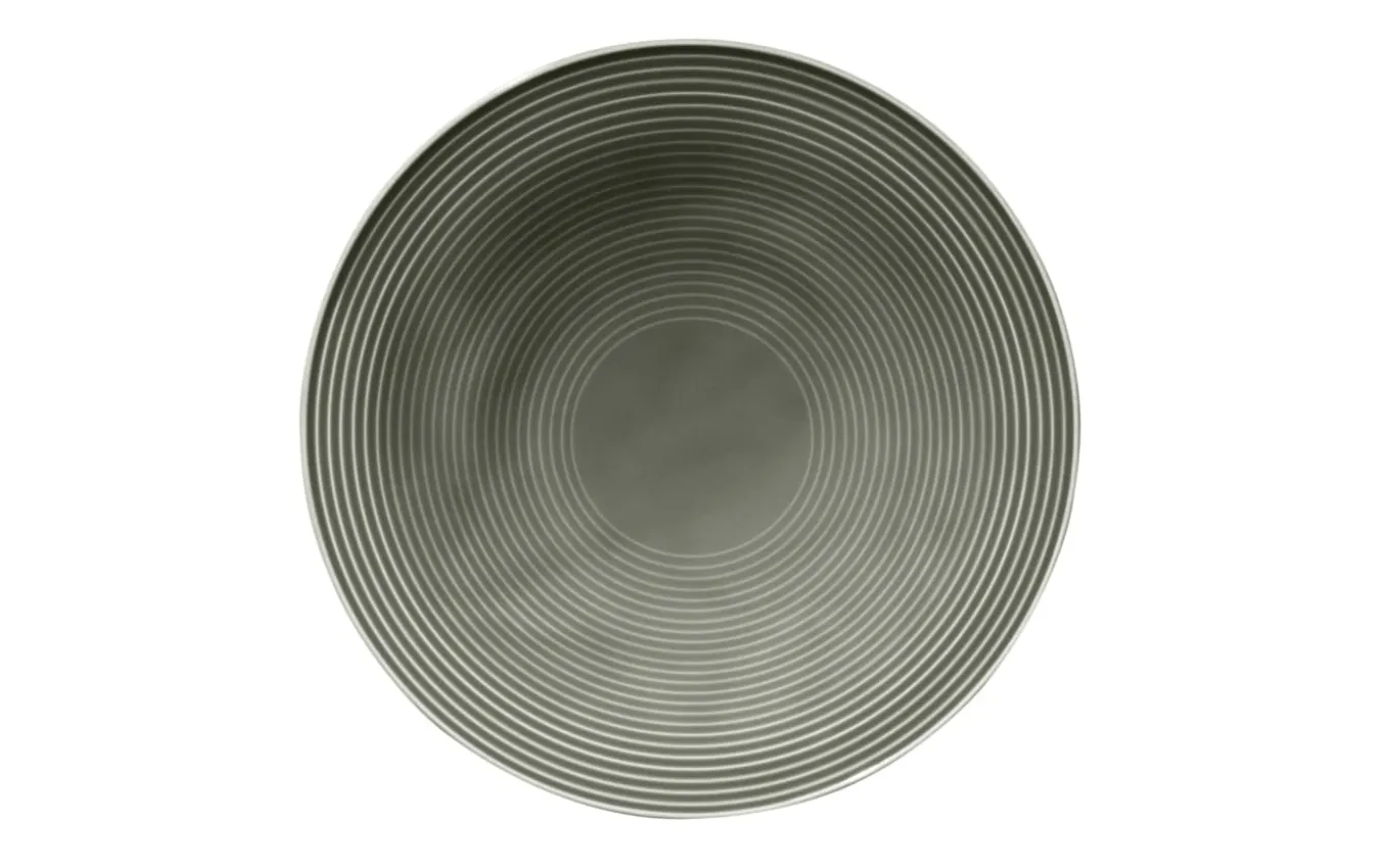 Suppenteller rund Beat in perlgrau, 22,5 cm