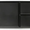 Sushi-Platten 2er-Set, schwarz, Porzellan