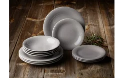 Tafelset Color Loop Stone aus Porzellan, 8-teilig