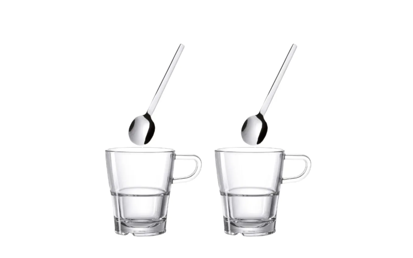 Tassen/Löffel Set Senso, 4-teilig