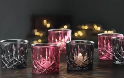 Teelichthalter 2er Set Noblesse, berry