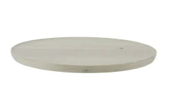 Teller, Mangoholz/beige, 30 cm