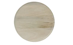 Teller, Mangoholz/beige, 30 cm