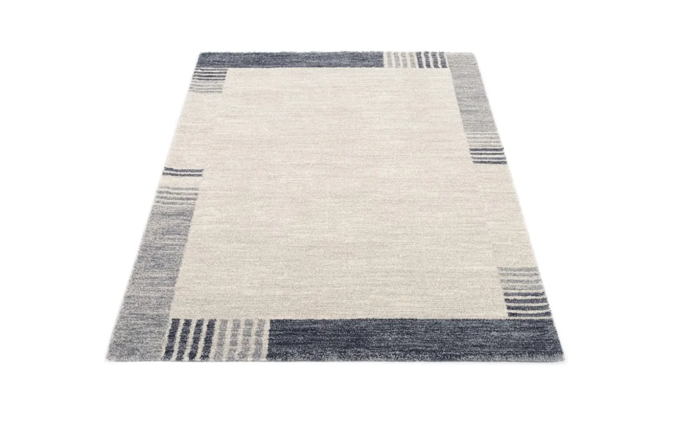 Teppich Ballance Kantium, grau/blau, 160 x 230 cm