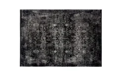 Teppich Glorious Vita, schwarz/grau, 140 x 200 cm
