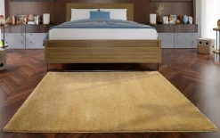 Teppich Kristall Uni, gold, 200 x 290 cm