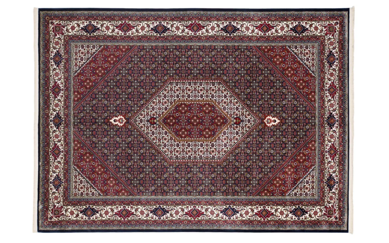 Teppich Seidenwind Bidjar, rot/blau, 200 x 290 cm