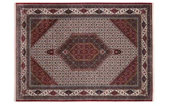 Teppich Seidenwind Bidjar, rot/creme, 200 x 290 cm