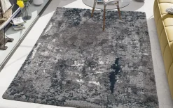 Teppich Starlight Echo, grau/petrol, 200 x 290 cm