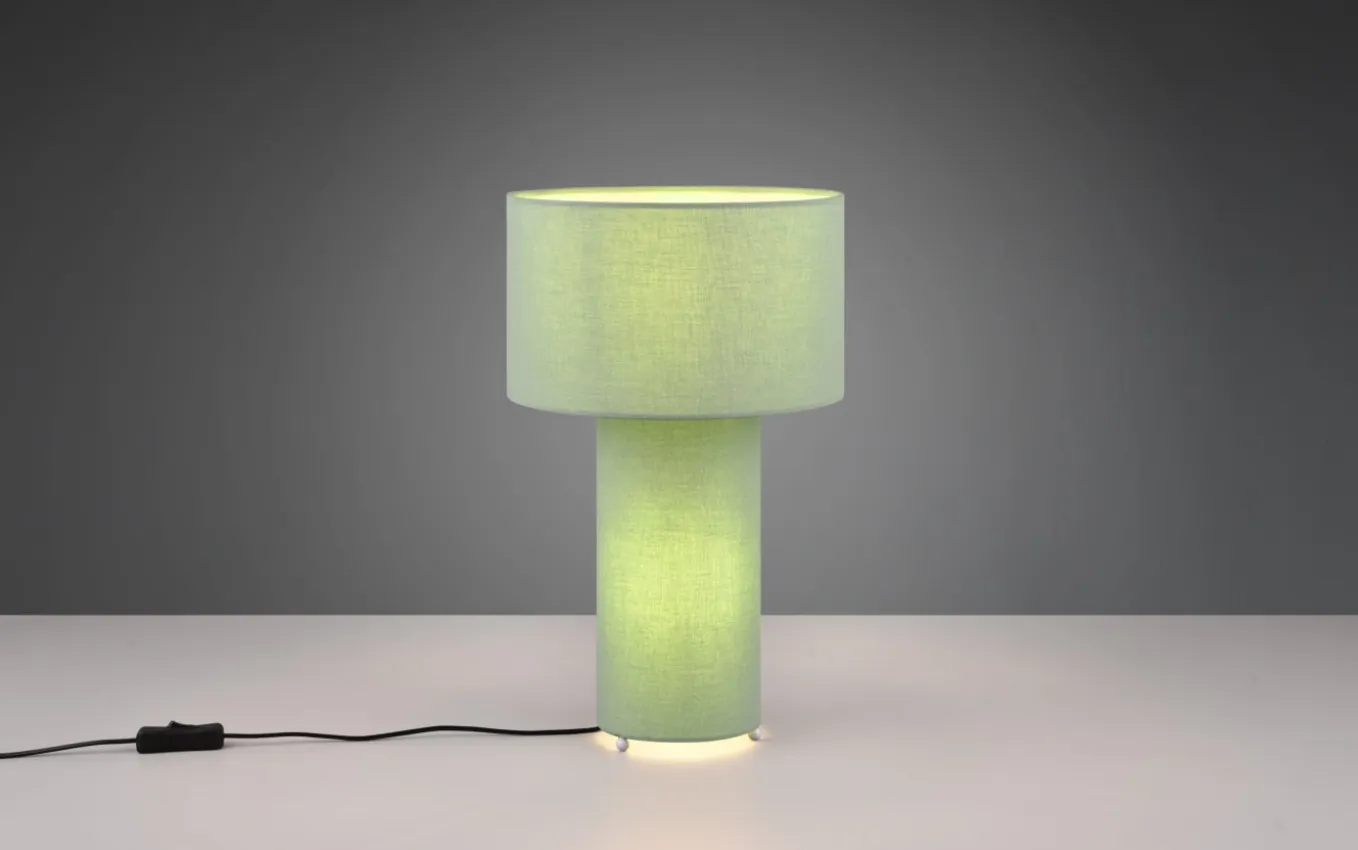 Tischleuchte Bale, pistaziengrün, 40 cm