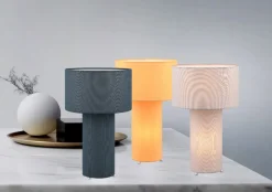 Tischleuchte Bale, ultimategrau, 40 cm