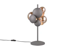 Tischleuchte Bubble, goldfarbig/weiß, 150 cm
