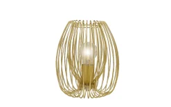Tischleuchte Camp, gold edelmatt, 24 cm