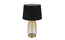 Tischleuchte Classy, amberfarbig/schwarz