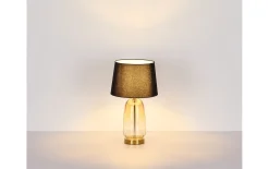 Tischleuchte Classy, amberfarbig/schwarz