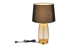 Tischleuchte Classy, amberfarbig/schwarz