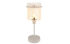 Tischleuchte Gorley, beige, 37,5 cm