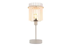 Tischleuchte Gorley, beige, 37,5 cm