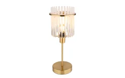 Tischleuchte Gorley, goldfarbig, 37,5 cm
