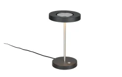 Tischleuchte Guano, nickel/schwarz