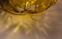 Tischleuchte Lune in amber, 25 cm