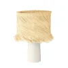 Tischleuchte PAISANO, Rattan/weiß