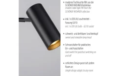 Tischleuchte Rik, schwarz