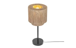 Tischleuchte Smilla, Jute/schwarz
