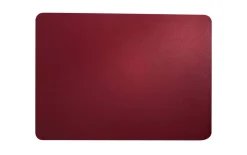 Tischset, Kunstleder, rot