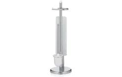 Toilettengarnitur Ken aus Metall in chrom glanz