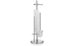 Toilettengarnitur Ken aus Metall in chrom glanz