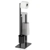 Toilettengarnitur Style, schwarz matt, 71 cm