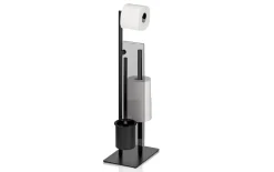 Toilettengarnitur Style, schwarz matt, 71 cm