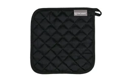 Topflappen Uni, schwarz, 24 x 24 cm