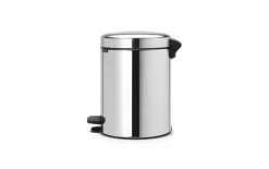 Treteimer Newicon, brilliant steel, 5 L
