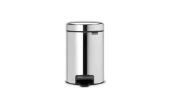 Treteimer Newicon, brilliant steel, 3 L