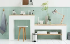 Treteimer Newicon, brilliant steel, 3 L