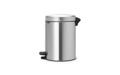 Treteimer Newicon, matt steel, 5 L