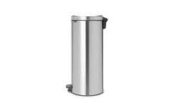 Treteimer Newicon, matt steel, 30L